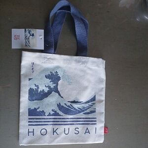 Hokusai Wave( The Great Wave) Canvas Small Tote Bag